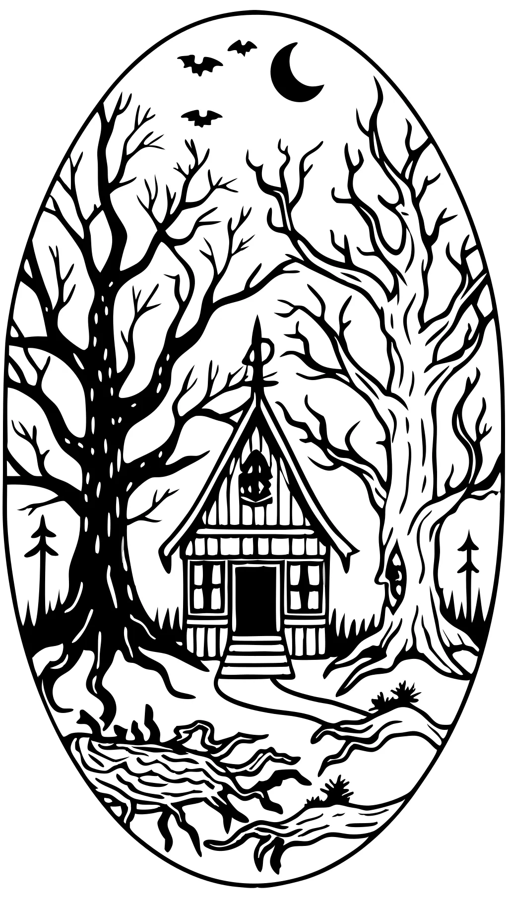 creepy coloring pages adults